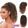Qp hairSynthetic Afro Kinky Curly Hair Drawstring Puff Ponytail Extension Synthetic Clip in Pony Tail African American Hair Extension