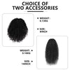 Qp hairSynthetic Afro Kinky Curly Hair Extension Drawstring Puff Ponytail Synthetic Clip in Pony Tail African American Hair Extension
