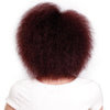 Synthetic Afro Wig for Women African Dark Brown Black Red Color Yaki Straight Short Wig Cosplay Hair