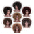 Synthetic Afro Wig for Women African Dark Brown Black Red Color Yaki Straight Short Wig Cosplay Hair Doris beauty