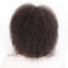Synthetic Afro Wig for Women African Dark Brown Black Red Color Yaki Straight Short Wig Cosplay Hair