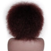 Synthetic Afro Wig for Women African Dark Brown Black Red Color Yaki Straight Short Wig Cosplay Hair Doris beauty