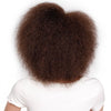 Synthetic Afro Wig for Women African Dark Brown Black Red Color Yaki Straight Short Wig Cosplay Hair