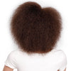 Synthetic Afro Wig for Women African Dark Brown Black Red Color Yaki Straight Short Wig Cosplay Hair