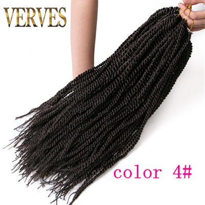 Qp hairSynthetic Blonde Ombre Crochet Braids 30 strands/pack 18'' small Senegalese Twist Hair Braiding Hair Extensions