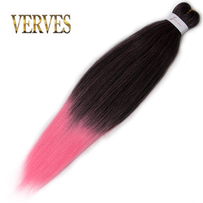 Qp hairSynthetic Braiding Hair 26 inch Jumbo Braids 100g/piece Ombre Heat Resistant Fiber Hair Extensions braids Pink Blonde
