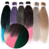 Qp hairSynthetic Braiding Hair 26 inch Jumbo Braids 100g/piece Ombre Heat Resistant Fiber Hair Extensions braids Pink Blonde