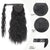 Qp hairSynthetic Corn Wavy Long Ponytail Synthetic Hairpiece Wrap on Clip Hair Extensions Ombre Brown Pony Tail Blonde Fack Hair