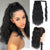 Qp hairSynthetic Corn Wavy Long Ponytail Synthetic Hairpiece Wrap on Clip Hair Extensions Ombre Brown Pony Tail Blonde Fack Hair
