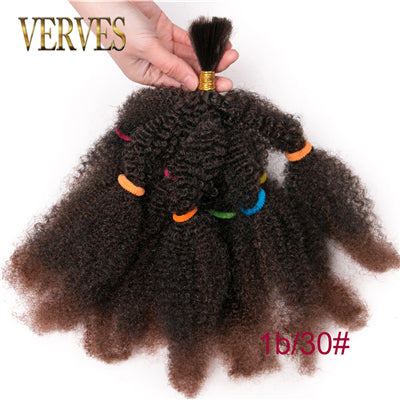 Qp hairSynthetic Culry Crochet Braids Hair Extensions 12 Inch,Ombre Braiding Hair Afro Kinky Bulk Twist Braids Black,Blonde,Brown
