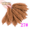 Qp hairSynthetic Culry Crochet Braids Hair Extensions Afro kinky bulk twist braids 12 inch Ombre Braiding Hair Black,Bug Brown