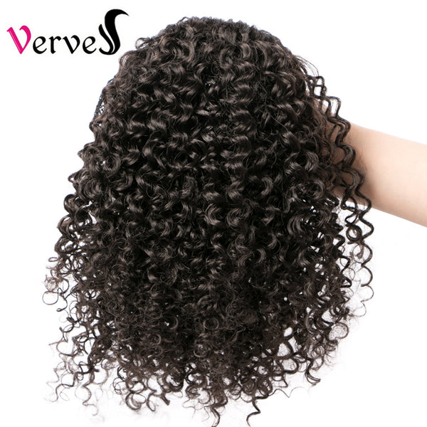 Qp hairSynthetic Curly Ponytail Hairpiece With Rubber Band Hair Ring Chignon 10 Inch Blonde Ponytail Hair Extension With Clip-in