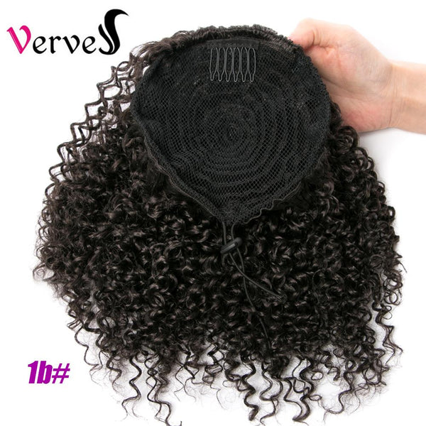 Qp hairSynthetic Curly Ponytail Hairpiece With Rubber Band Hair Ring Chignon 10 Inch Blonde Ponytail Hair Extension With Clip-in