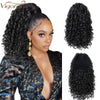 Qp hairSynthetic Drawstring Puff Ponytail Afro Kinky Curly Hair Extension Synthetic Clip in Pony Tail African American Hair Extension