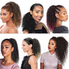 Qp hairSynthetic Drawstring Puff Ponytail Afro Kinky Curly Hair Extension Synthetic Clip in Pony Tail African American Hair Extension