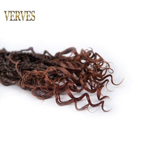 Qp hairSynthetic Hair Crochet Box Braids With Curls Marely Style 14 Inch 16 strands/pcs Braiding Extensions For Women Girl