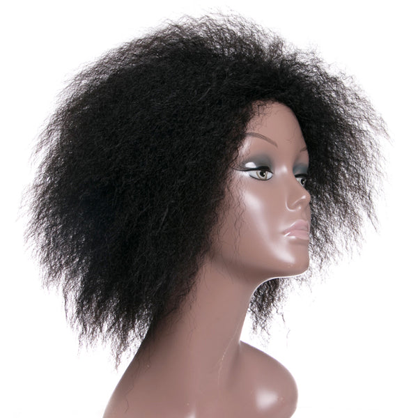Qp hairSynthetic Kinky Curly wigs,Natural Black Burgundy Short hair,Wigs for Women,Short afro Cosplay daily