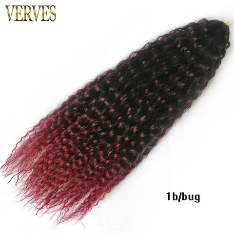 Qp hairSynthetic Kinky Twist Braiding Braids Hair Extensions Natural Wave Crochet Braids Pink Ombre Black Goddess Passion Marely Curl