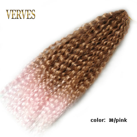 Qp hairSynthetic Kinky Twist Braiding Braids Hair Extensions Natural Wave Crochet Braids Pink Ombre Black Goddess Passion Marely Curl