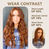 Qp hairSynthetic Long Wavy Clip in Hair Extensions Orange Hair Extension for Women Ombre Blonde Hairpieces Heat Resistant Fiber Hair