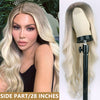 Qp hairSynthetic Long Wavy Synthetic Wig Highlight Wigs for Women Side Part Natural Black Wig Heat Resistant Fiber Hair Cosplay  Wig