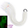 Qp hairSynthetic Ponytail Hairpiece With Rubber Band Hair Ring Chignon 24 Inch Braiding Hair Ombre Ponytail Hair Extension Rainbow