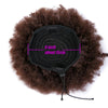 Qp hairSynthetic Short Afro Kinky Hair Bun High Temperature Drawstring ponytail Clip in Hair Extension on Puff Hair Bun Black