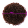Qp hairSynthetic Short Afro Kinky Hair Bun High Temperature Drawstring ponytail Clip in Hair Extension on Puff Hair Bun Black