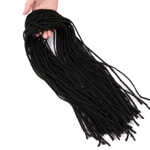 Qp hairSynthetic Soft Crochet Dreadlocks Hair Extension 18 inch Sister Locks Afro Crochet Braids Synthetic Hair Braiding