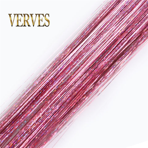 Qp hairSynthetic Sparkle Shiny Hair Women Hippie for Braiding Headdress Tinsel Rainbow Blonde Silk Hair Extensions Dazzles