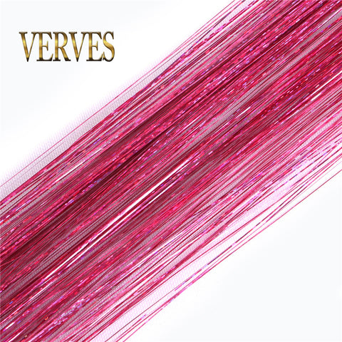 Qp hairSynthetic Sparkle Shiny Hair Women Hippie for Braiding Headdress Tinsel Rainbow Blonde Silk Hair Extensions Dazzles