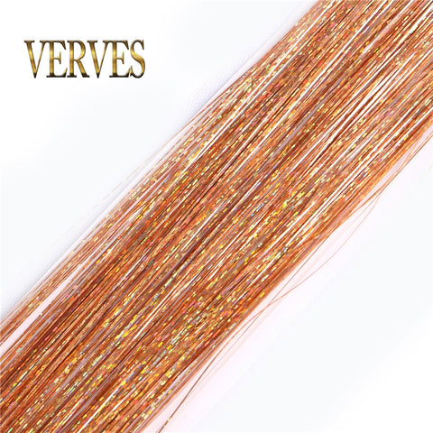 Qp hairSynthetic Sparkle Shiny Hair Women Hippie for Braiding Headdress Tinsel Rainbow Blonde Silk Hair Extensions Dazzles