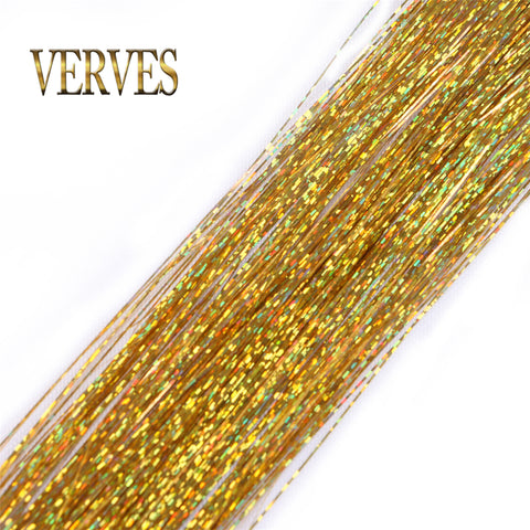 Qp hairSynthetic Sparkle Shiny Hair Women Hippie for Braiding Headdress Tinsel Rainbow Blonde Silk Hair Extensions Dazzles