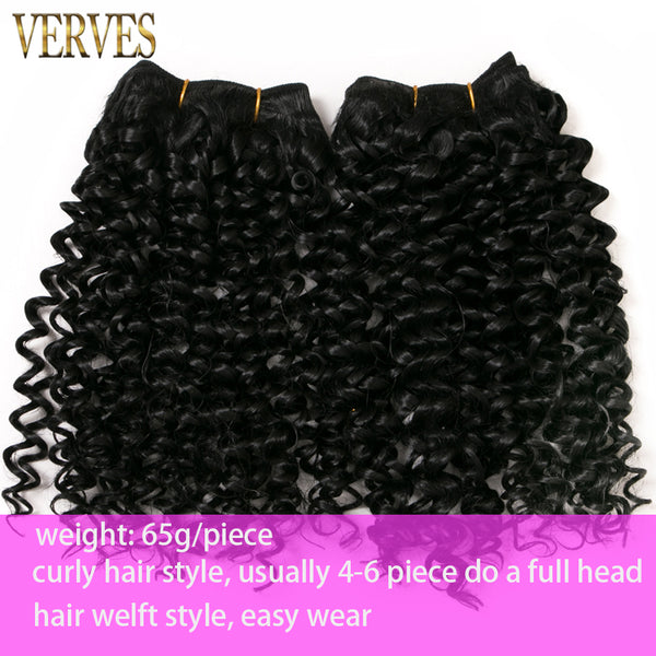 Qp hairSynthetic Weaving Crochet Braid 65g/pack Hair 4 piece Curly Braid Heat Resistant Ombre Braiding Hair Weft Extensions Blonde