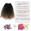 Qp hairSynthetic Weaving Crochet Braid 65g/pack Hair 4 piece Curly Braid Heat Resistant Ombre Braiding Hair Weft Extensions Blonde