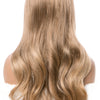 Qp hairSynthetic Wigs For Women Long Wavy Ombre Blonde Wigs Brown Mix Color Natural Middle Part Wig