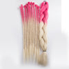 handmade dreadlocks hair blonde and pink