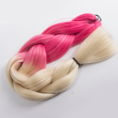 handmade dreadlocks hair blonde and pink