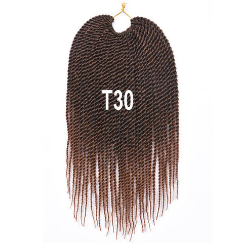 14inches 30roots 60g Ombre Synthetic Crochet Braids for Braiding Hair  Senegalese Twist Crochet