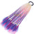 Qp hairVERVES Ponytail Chignon Synthetic Hair Extension With Rubber Ring Ombre Braid Hairpiece Hair Rainbow Color Girls Party Hair Tie