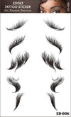 Qp hairVigorous 5 Styles Baby Hair Temporary Tattoos Sticker DIY Natural Curly Hair Edges Long Lasting Waterproof hair on the temples