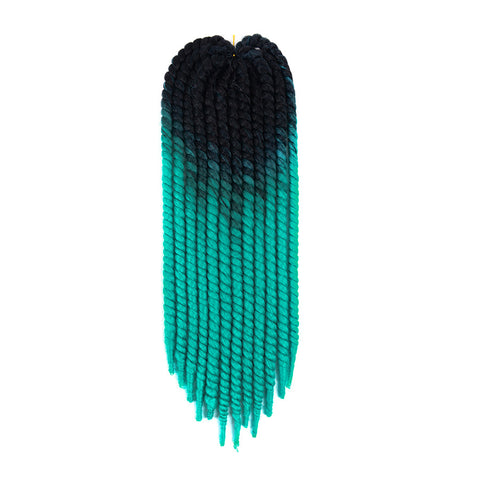 ombre two tone Mambo Twist Braid 22"