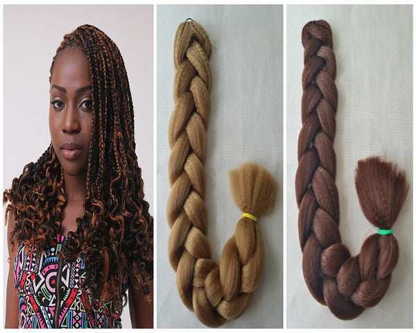 Copy of kanekalon hair braiding nigeria made 82inch 165g Ultra X braid 1 1b 2 4 27 30 33 grey blue red