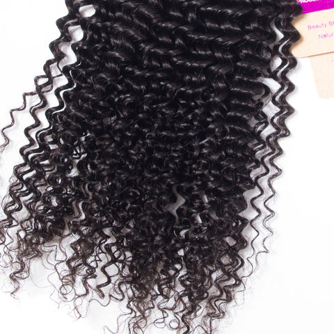 Hair Malaysian Kinky Curly 3 Bundles 10-28 inch Remy Human Hair Bundles Natural Color Malaysian Hair Weave Bundles Deal