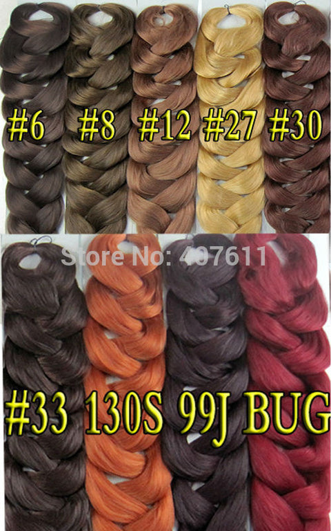 new arrival exprssion braiding hair super jumbo braid afro hair extension braids synthetic hair weaves 25colors available