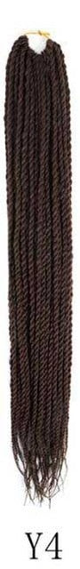 QP hair Ombre Senegalese Twist Hair Crochet braids 24 inch 30 Roots/pack Synthetic Braiding Hair Crotchet hair