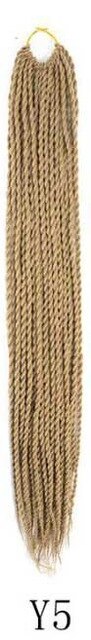 QP hair Ombre Senegalese Twist Hair Crochet braids 24 inch 30 Roots/pack Synthetic Braiding Hair Crotchet hair