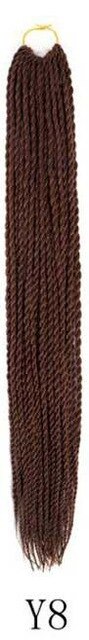 QP hair Ombre Senegalese Twist Hair Crochet braids 24 inch 30 Roots/pack Synthetic Braiding Hair Crotchet hair