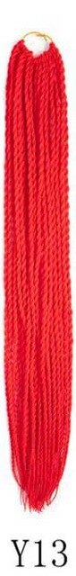 QP hair Ombre Senegalese Twist Hair Crochet braids 24 inch 30 Roots/pack Synthetic Braiding Hair Crotchet hair