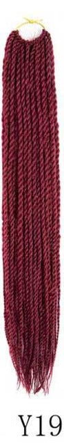 QP hair Ombre Senegalese Twist Hair Crochet braids 24 inch 30 Roots/pack Synthetic Braiding Hair Crotchet hair